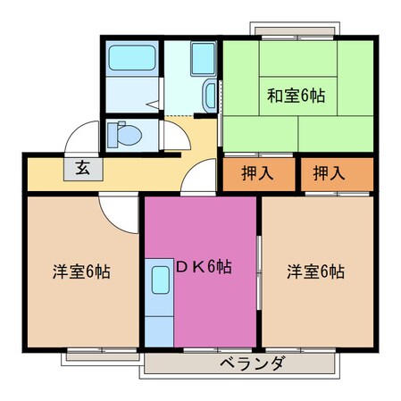 Ｍｓハイム　Ａ棟の物件間取画像